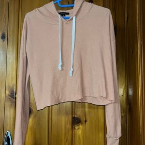 Forever 21, hooded crop long sleeve, size medium